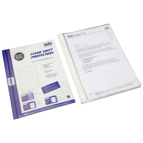 Sheet Protectors - SILVER 140 (70+70 Microns) - A4 (SP102), Pack of 50
